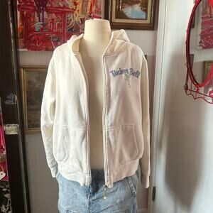 stage 28 disney tinkerbell white graphic jacket